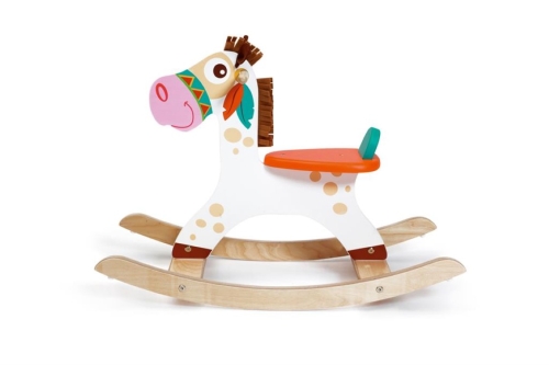 Poney indien à gratter à bascule